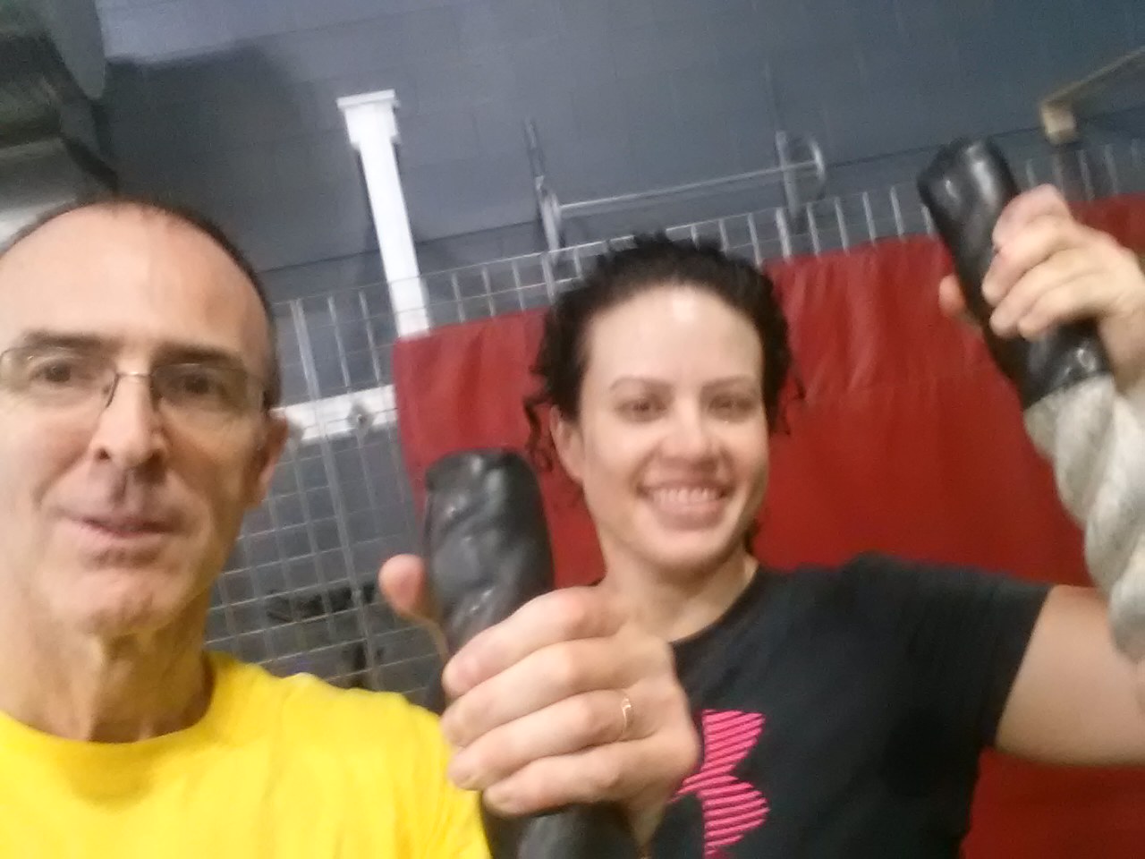 Exercising with the ropes at Spiece with Denise.  FWFB