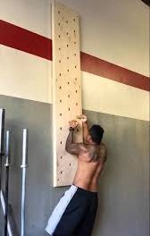The climbing peg board at JJH.  Fort Wayne Fitness Blog(FWFB)