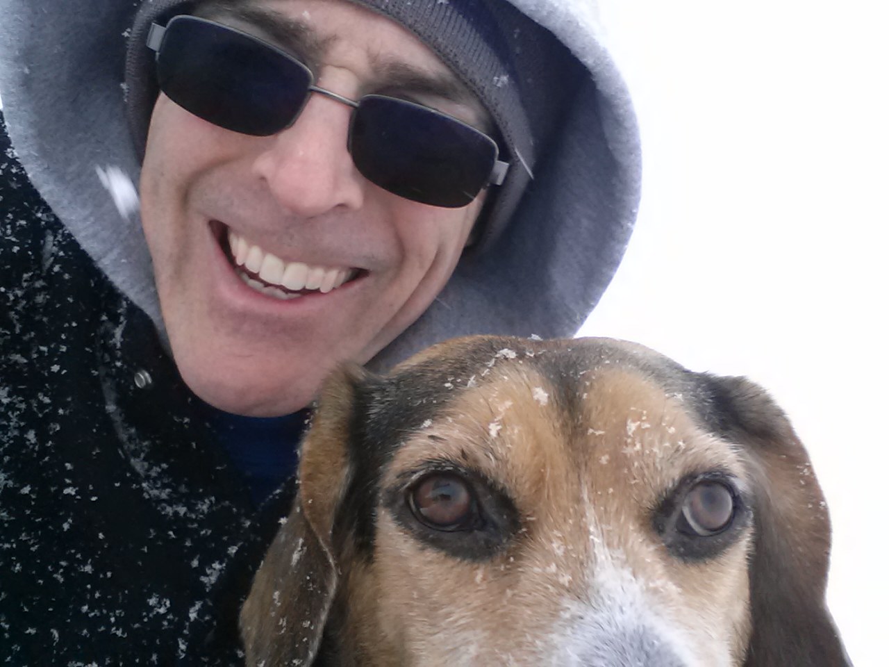Winter snow walking with Duke. Fort Wayne Fitness Blog