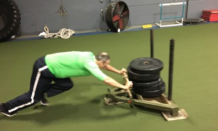 Spiece Fitness Sled pushing- Fort Wayne Fitness blog