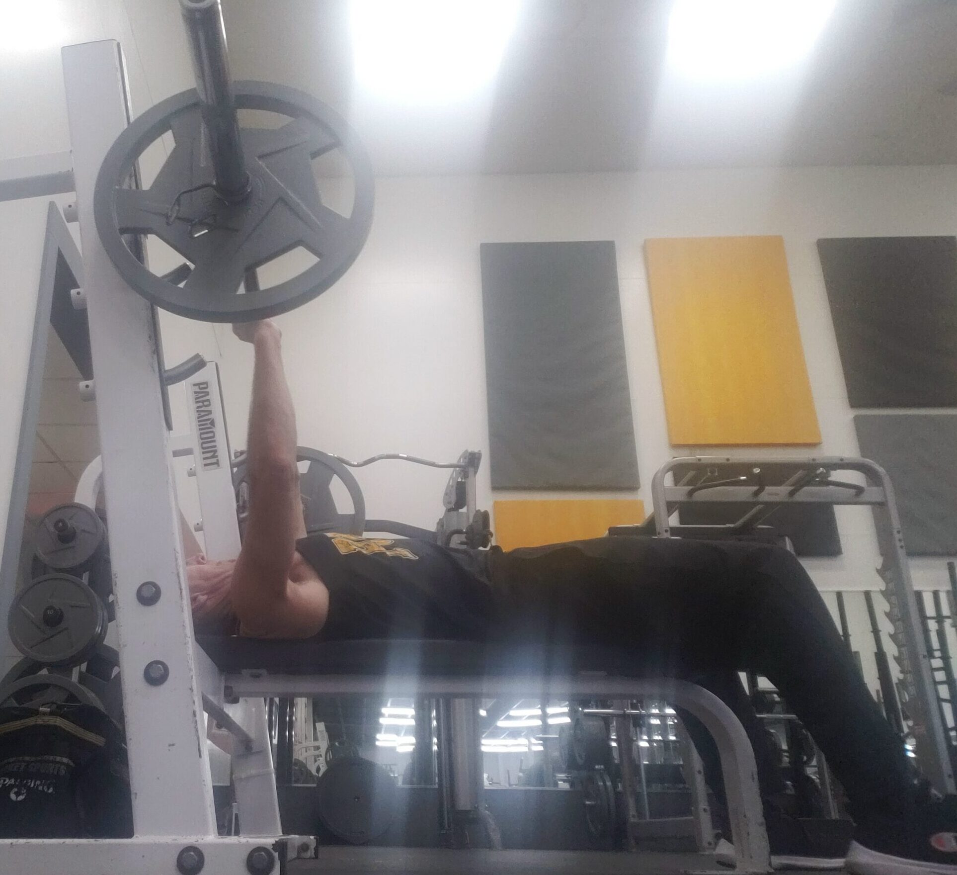 Why am I weaker in flat bench Press?  Is it Martial Arts? dumbbells?