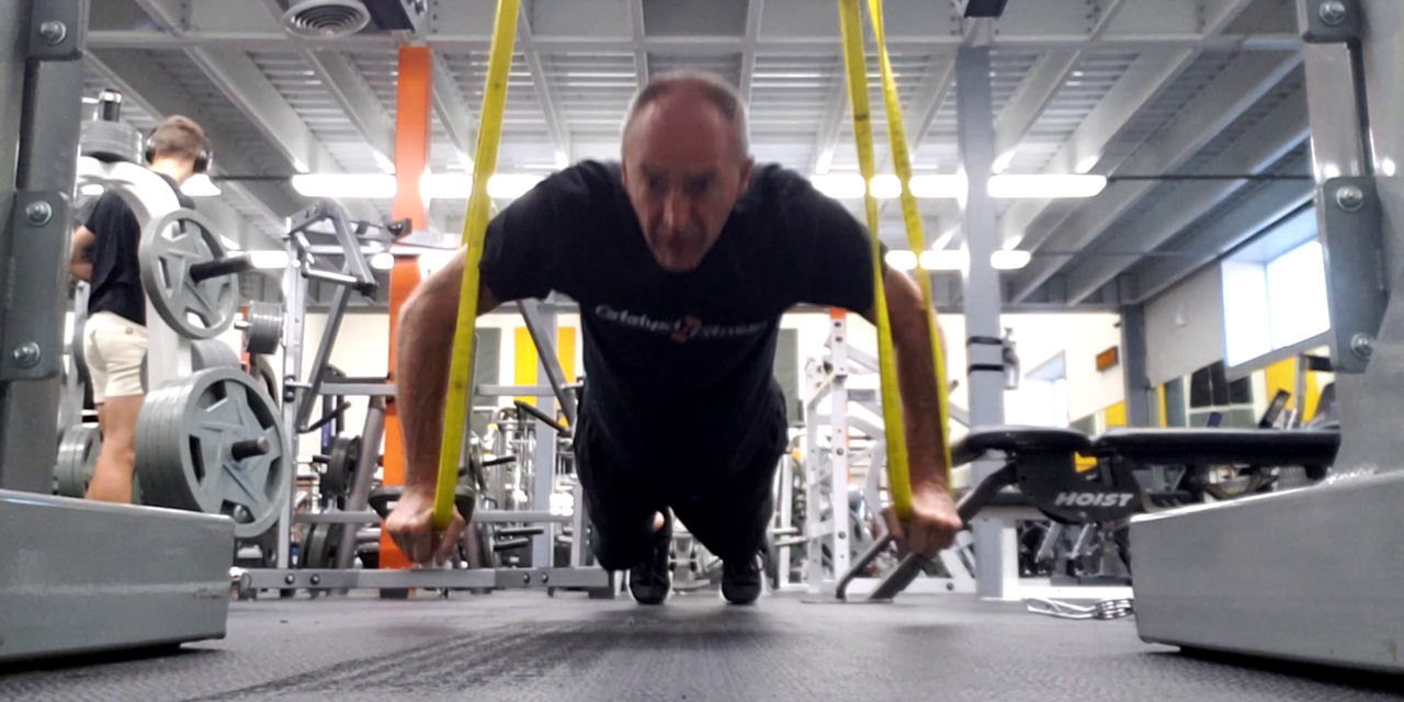 I can do my floating push-ups at Catalyst Fitness now. Shane Grantham Fitness blog