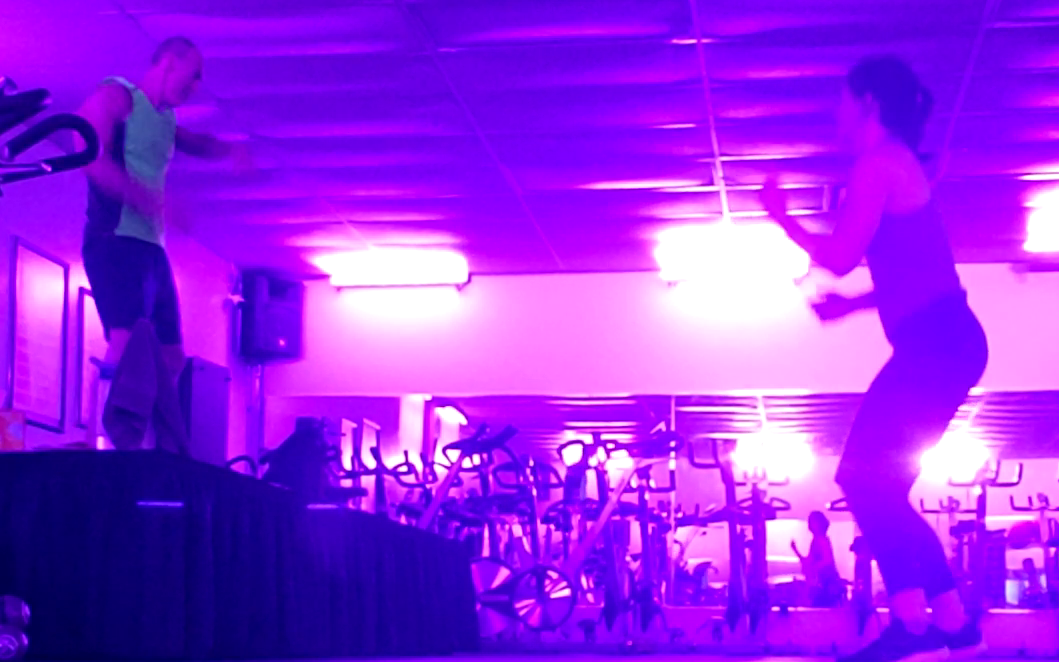 On stage at Zumba. Shane Grantham Fitness blog