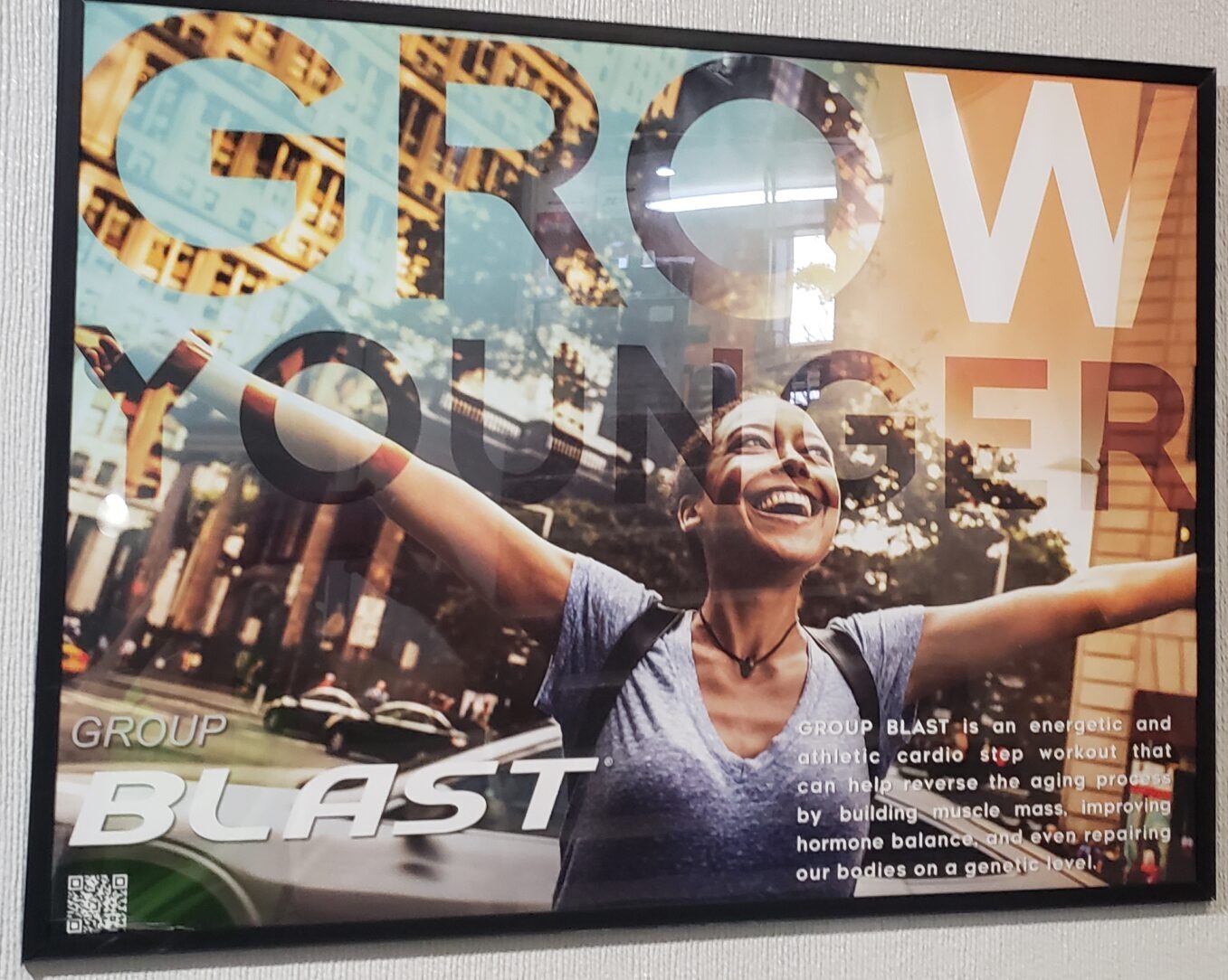 The only trace of my favorite Group Fitness class is a poster